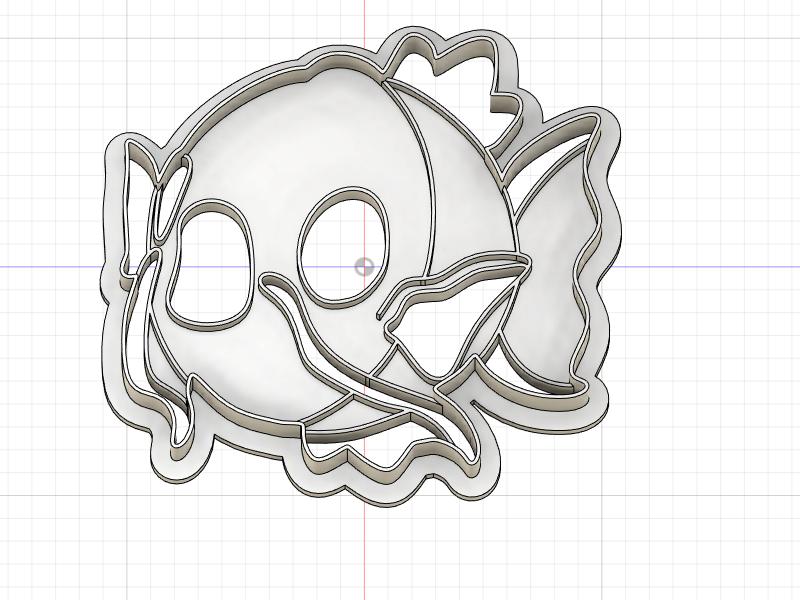 3D Printed  Cookie Cutter Inspired by Magikarp