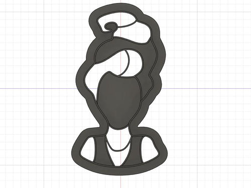 3D Printed  Cookie Cutter Inspired by Hocus Pocus Mary Sanderson