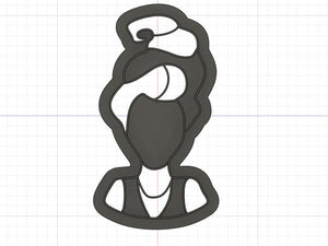 3D Printed  Cookie Cutter Inspired by Hocus Pocus Mary Sanderson