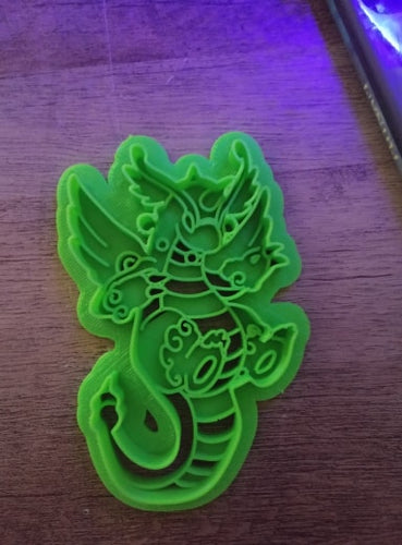 3D Printed Cookie Cutter Inspired by Pokemon Mega Dragonite
