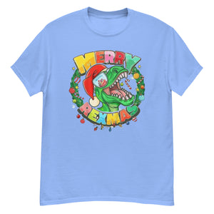 Merry Rexmas Dinosaur Christmas Men's classic tee