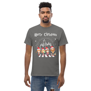 Hogwarts Christmas Abbey Road Men's classic tee