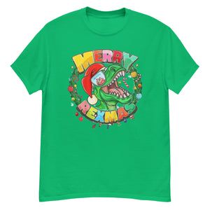 Merry Rexmas Dinosaur Christmas Men's classic tee