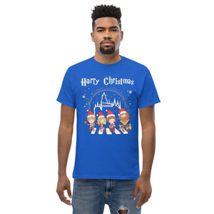 Hogwarts Christmas Abbey Road Men's classic tee