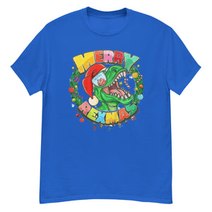 Merry Rexmas Dinosaur Christmas Men's classic tee