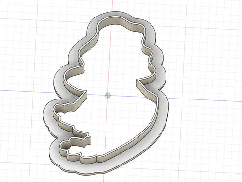 3D Printed Mermaid Outline Cookie Cutter