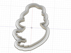 3D Printed Mermaid Outline Cookie Cutter