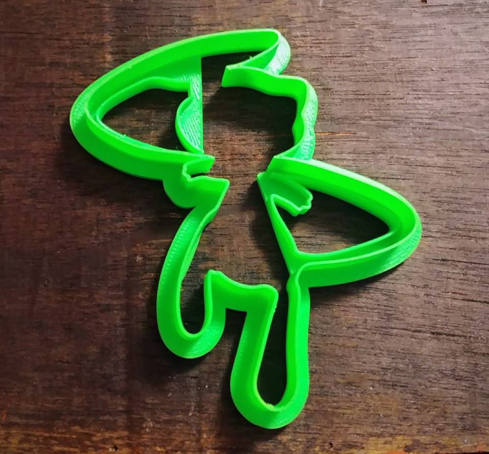 3D Printed Cookie Cutter Inspired by Pokemon Mew Two