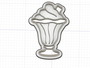 3D Printed Milkshake Cookie Cutter