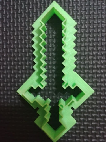 3D Printed Cookie Cutter Inspired by Minecraft Sword