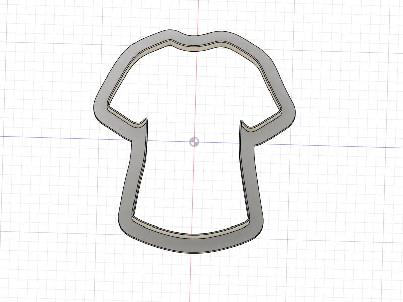 3D Printed Shirt Cookie Cutter