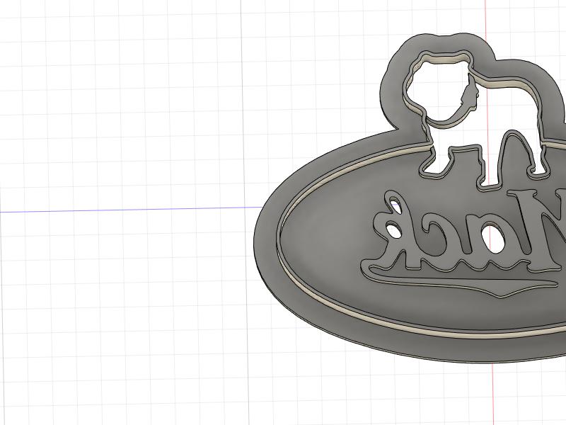 3D Printed Cookie Cutter Inspired by Older Mack Truck Logo