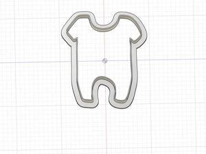 3D Printed Short Sleeve Onesie Cookie Cutter