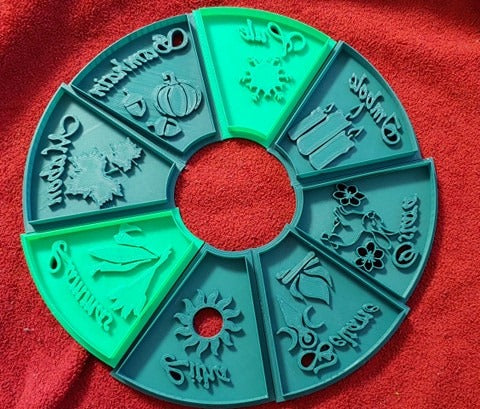 Set of 8 3D Printed Pagan Holiday Cookie Cutters
