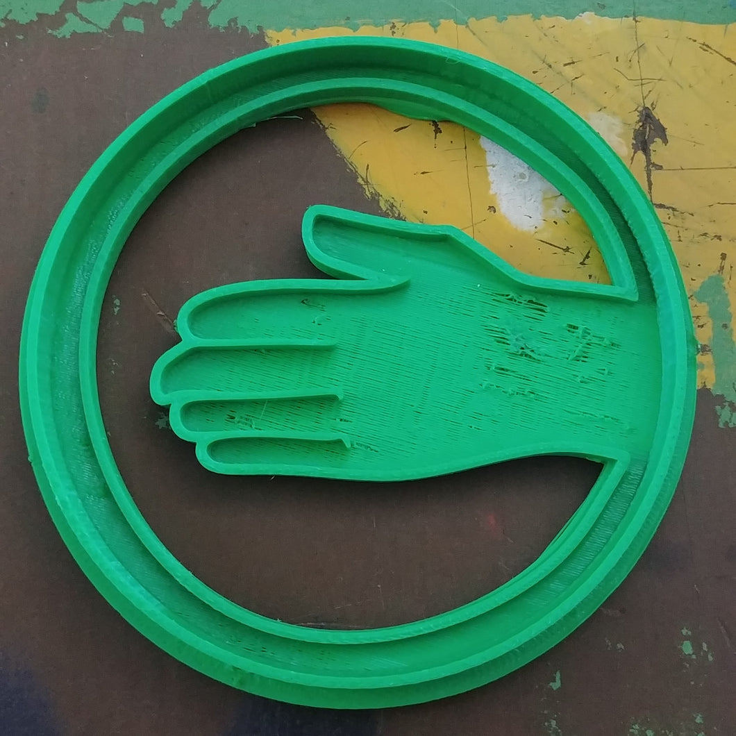 3D Printed Cookie Cutter Inspired by Big Bang Theory RPSLS Paper Sign