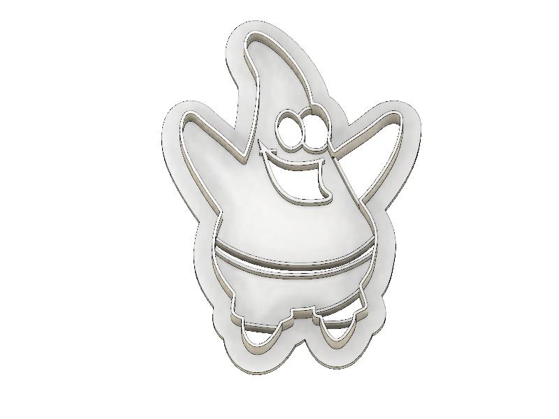 3D Printed Cookie Cutter Inspired by Sponge Bob Patrick