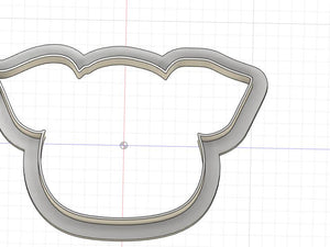 3D Printed Pig Head Outline Cookie Cutter