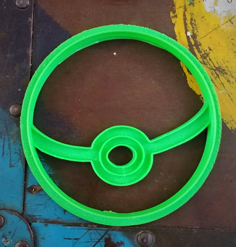 3D Printed Cookie Cutter Inspired by Pokemon Pokeball