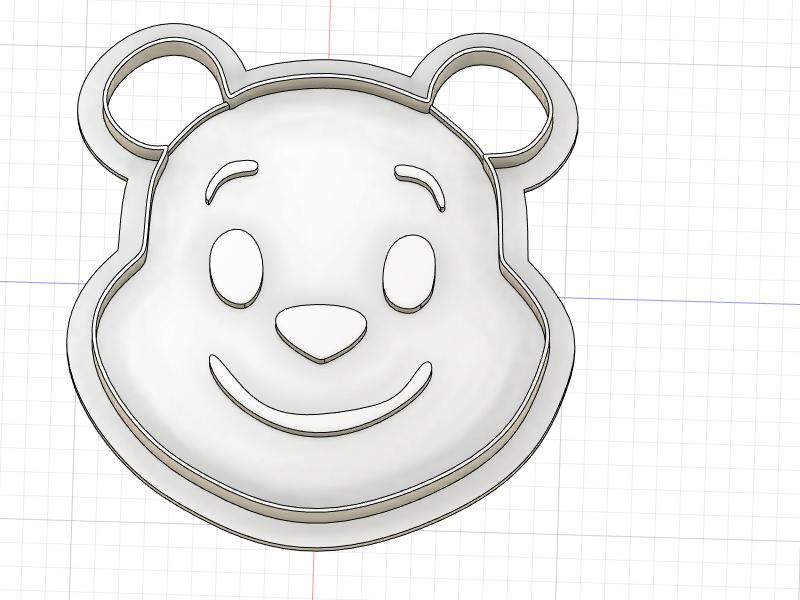 3D Printed  Cookie Cutter Inspired by Winnie the Pooh