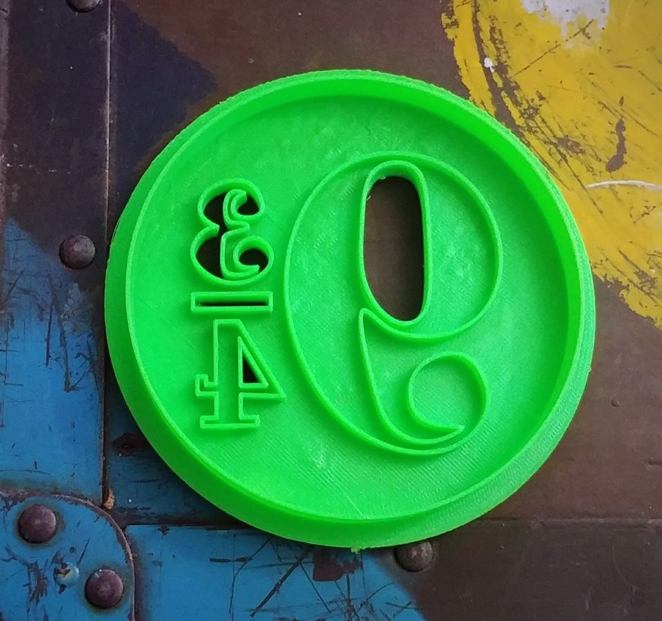 3D Printed Cookie Cutter Inspired by Harry Potter 9 3/4 Train Platform Sign