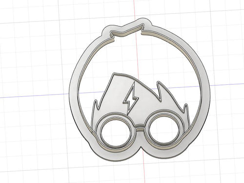 cookie cutter harry potter chibi pack set 3D model 3D printable