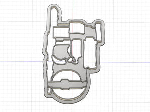 3D Printed Cookie Cutter Inspired by Ghostbusters Proton Pack