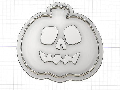 3D Printed Cute Jack O Lantern Cookie Cutter