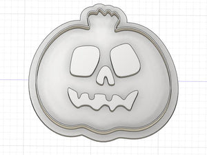 3D Printed Cute Jack O Lantern Cookie Cutter