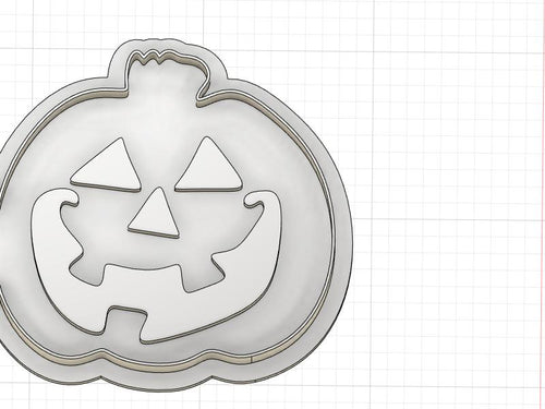 3D Printed Smiling Jack O Lantern Cookie Cutter