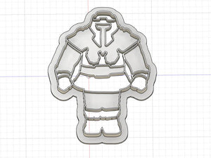 3D Printed Cookie Cutter Inspired by Masters of the Universe Ram Man