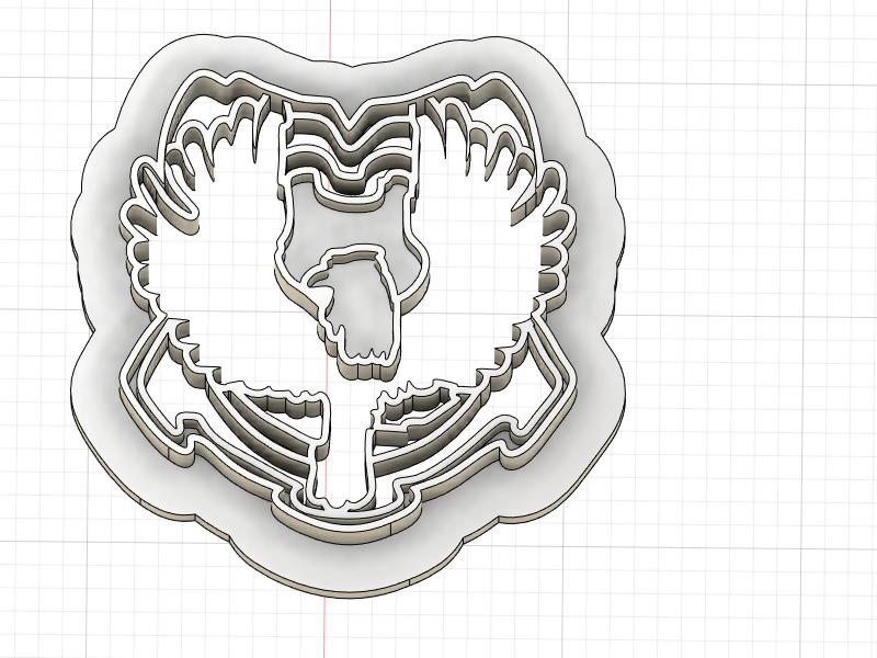 3D Printed Cookie Cutter Inspired by Ravenclaw House Crest