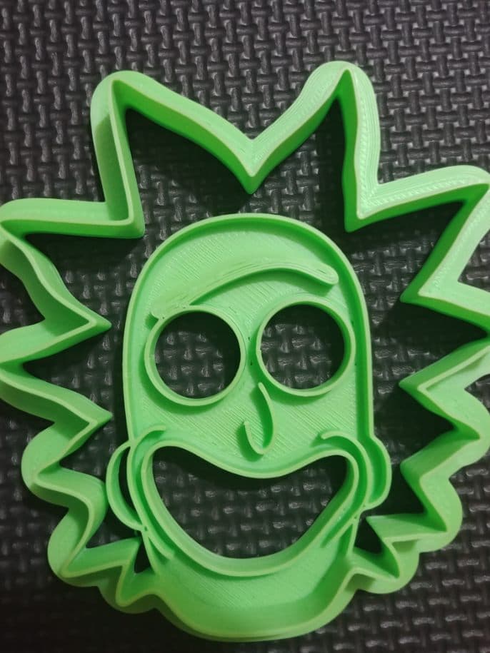 3D Printed Cookie Cutter Inspired by Rick and Morty's Rick