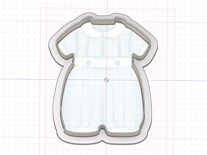 3D Printed Romper Cookie Cutter