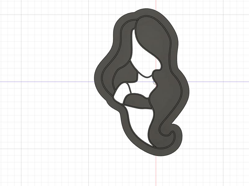 3D Printed  Cookie Cutter Inspired by Hocus Pocus Sarah Sanderson