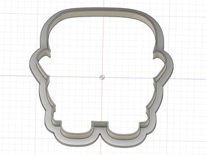 3D Printed School Bus Outline Cookie Cutter