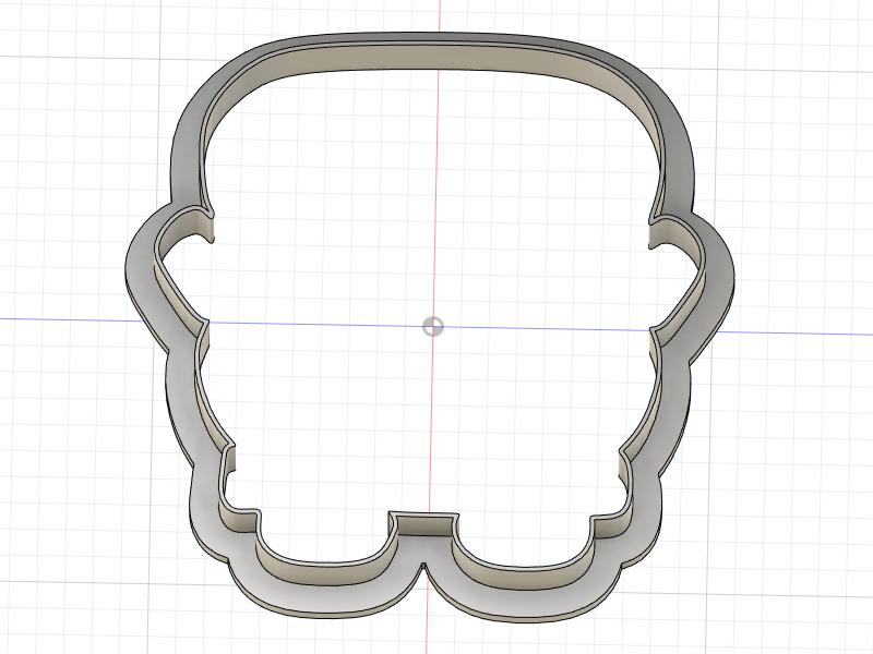 3D Printed School Bus Outline Cookie Cutter