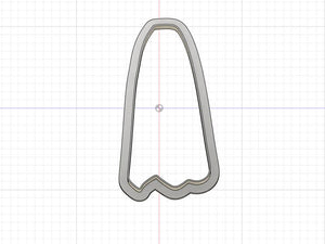 3D Printed Sheet Ghost Cookie Cutter