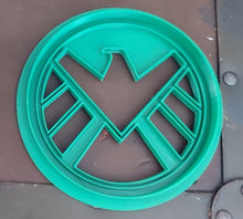 Load image into Gallery viewer, 3D Printed Cookie Cutter Inspired by Marvels Shield Logo