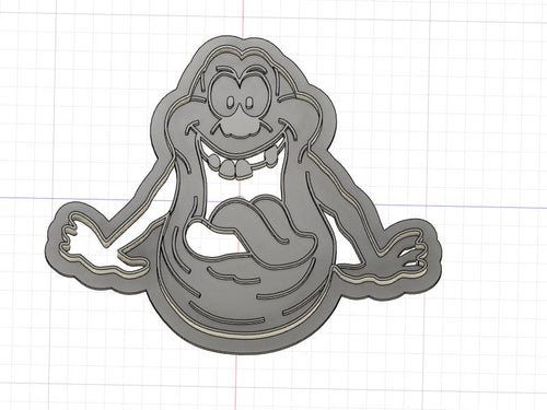 3D Printed  Cookie Cutter Inspired by Ghostbusters Slimer