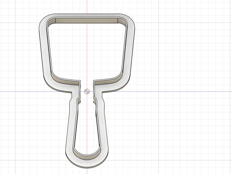 3D Printed Spatula Cookie Cutter