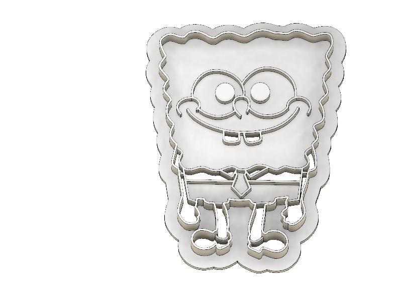 3D Printed Cookie Cutter Inspired by Sponge Bob Square Pants