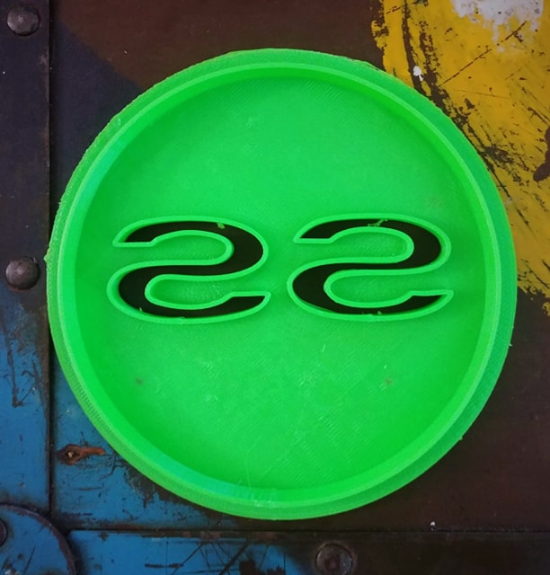 3D Printed Cookie Cutter Inspired by Chevrolet Super Sport SS Emblem