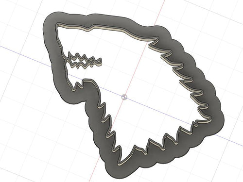 3D Printed Cookie Cutter Inspired by Game of Thrones Starks Crest