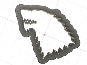 3D Printed Cookie Cutter Inspired by Game of Thrones Starks Crest