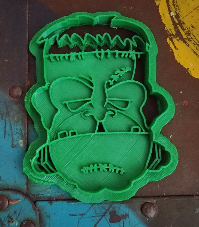3D Printed Cookie Cutter Inspired by Frankenstein Monster