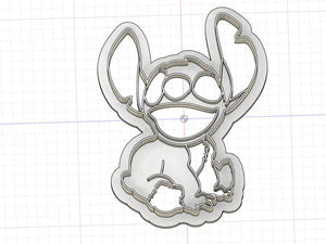 3D Printed  Cookie Cutter Inspired by Stitch