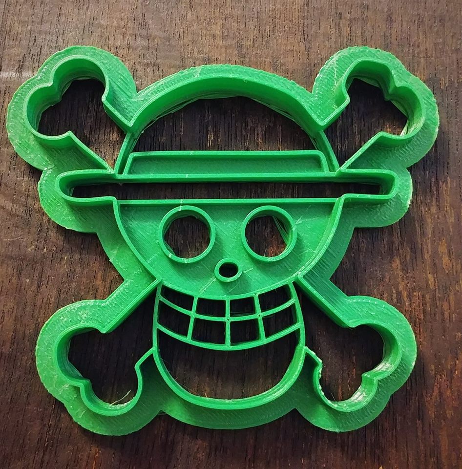 3D Printed Cookie Cutter Inspired by One Piece Straw Hat Pirates