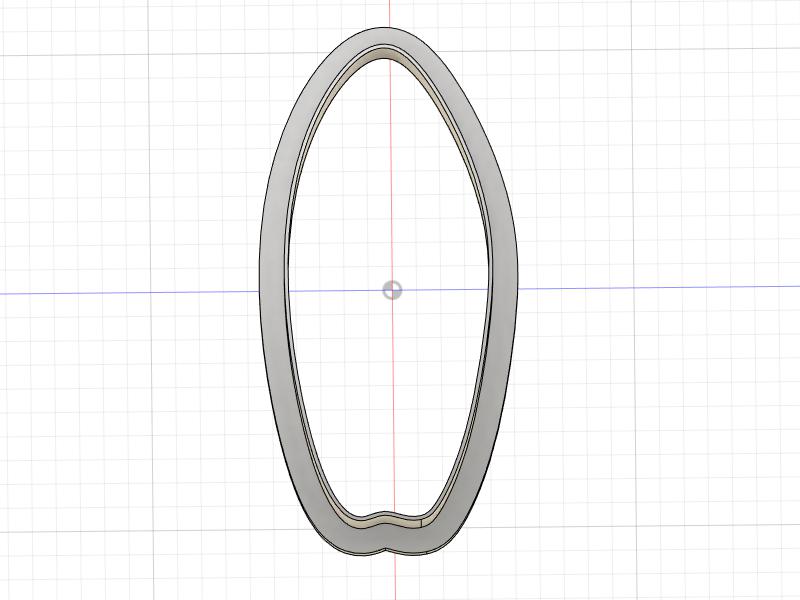 3D Printed Surfboard Outline Cookie Cutter