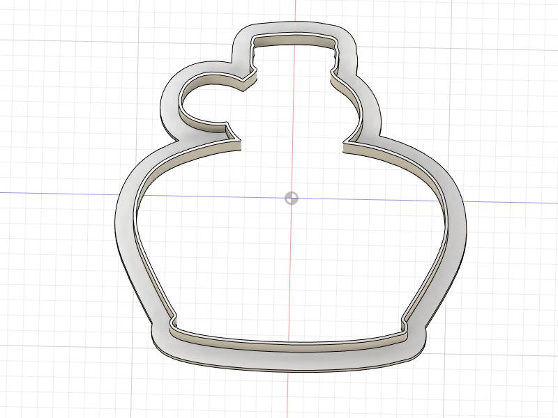Copy of 3D Printed Syrup Jar Cookie Cutter
