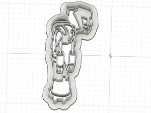 3D Printed Cookie Cutter Inspired by Invader Zim The Tallest